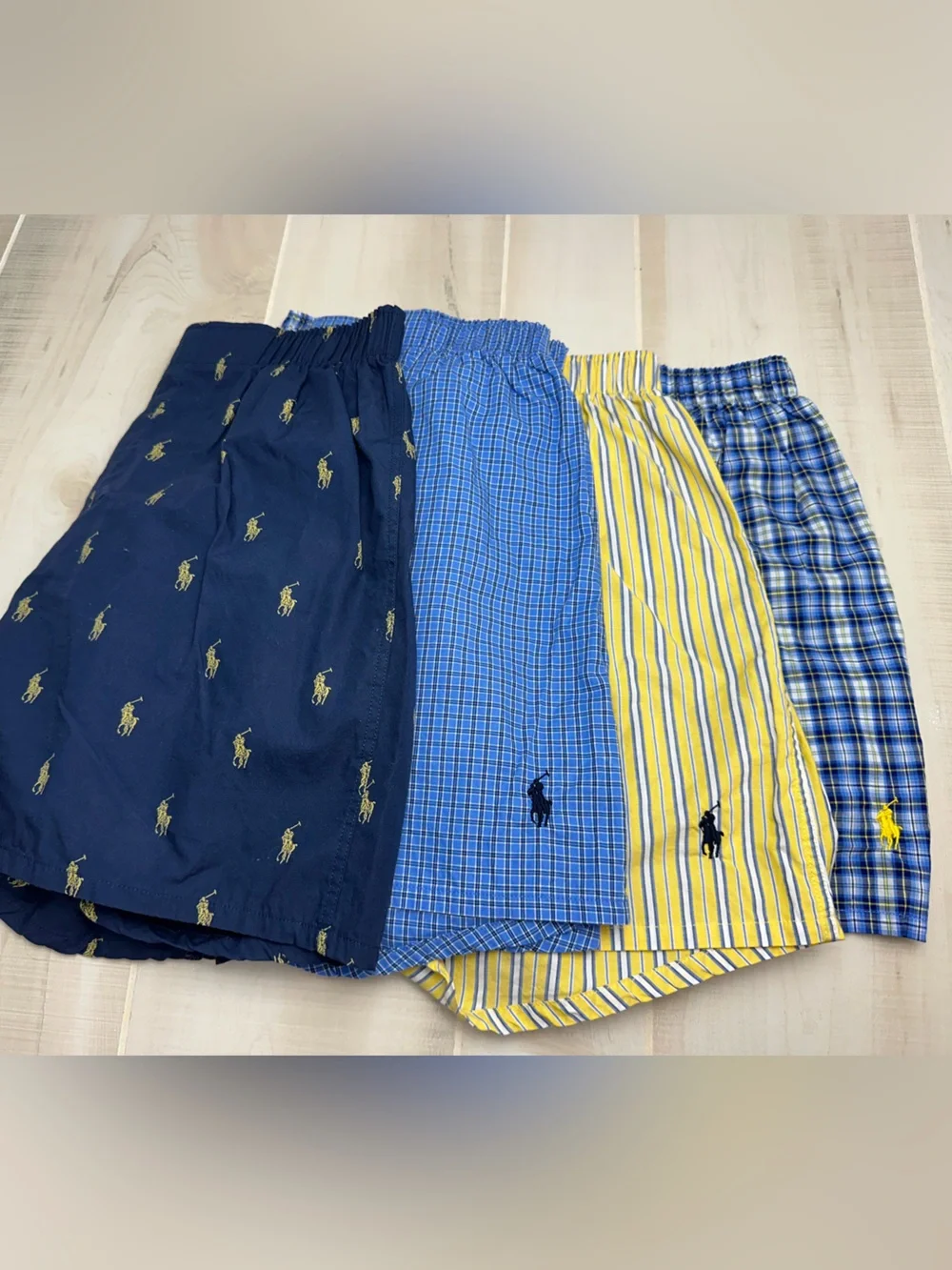 POLO Ralph Lauren Men’s Lot: 4 Assorted Pull-On Boxer Shorts